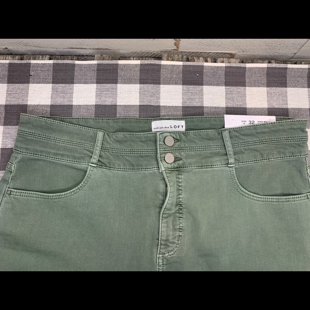 Loft High Waist Skinny Slim Pockets pants